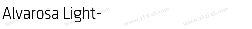 Alvarosa Light字体转换